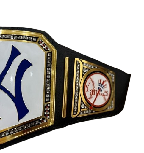 New York NY Yankees 27X MLB World Series Championship Belt Adult Size 2mm Brass