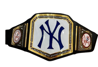 New York NY Yankees 27X MLB World Series Championship Belt Adult Size 2mm Brass