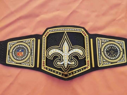 Nfl Custom New Orleans Saints Championship Wrestling Belt - WWF Belt