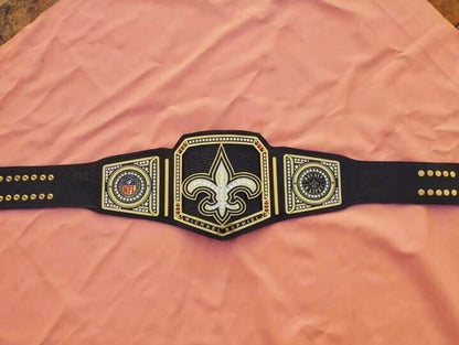 Nfl Custom New Orleans Saints Championship Wrestling Belt - WWF Belt