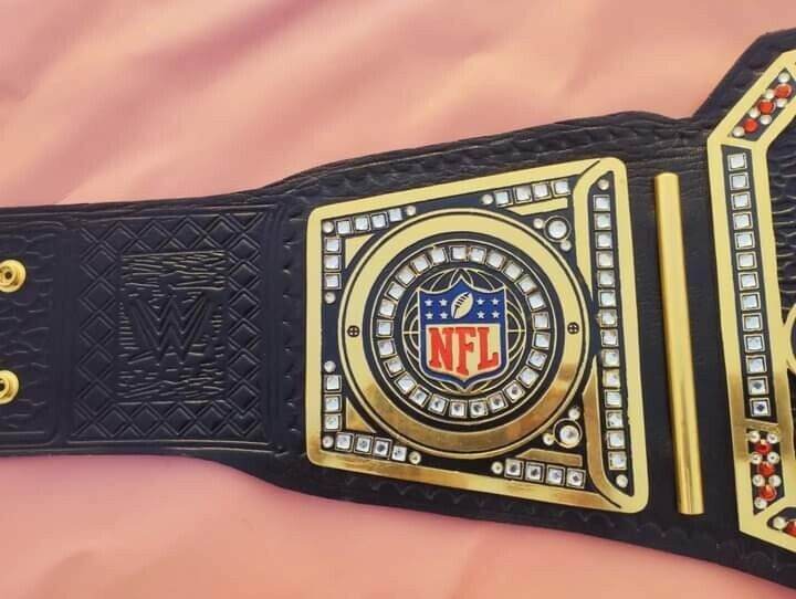 Nfl Custom New Orleans Saints Championship Wrestling Belt - WWF Belt