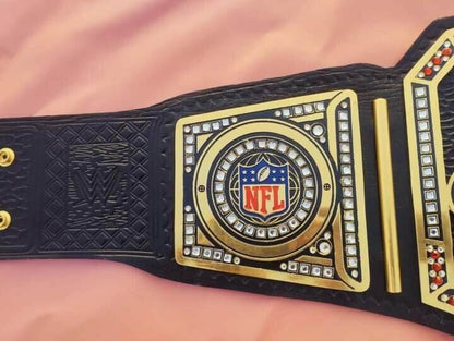 Nfl Custom New Orleans Saints Championship Wrestling Belt - WWF Belt