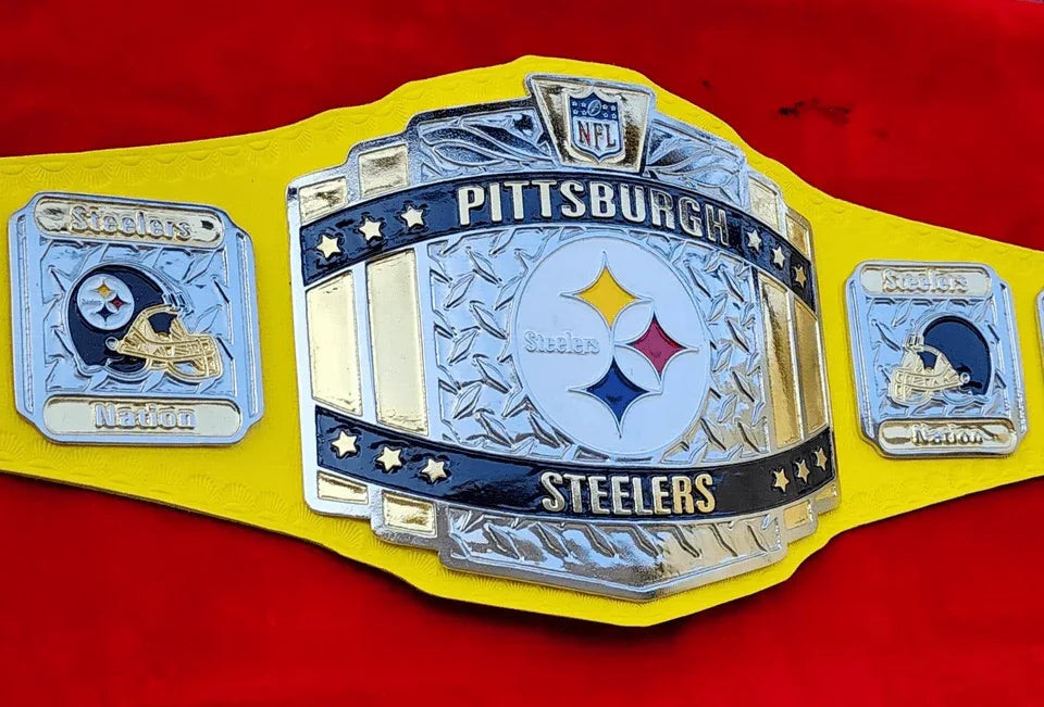 NFL Pittsburgh Steelers Super Bowl Championship Title Belt Football - WWF Belt