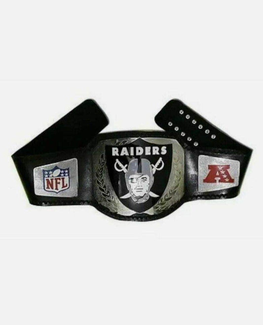 NFL Raiders Championship Belt Adult Size Brass - WWF Belt