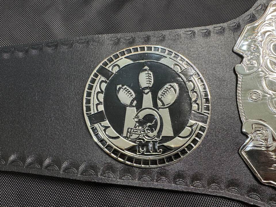 NFL Raiders Championship Belt Adult Size Replica - WWF Belt