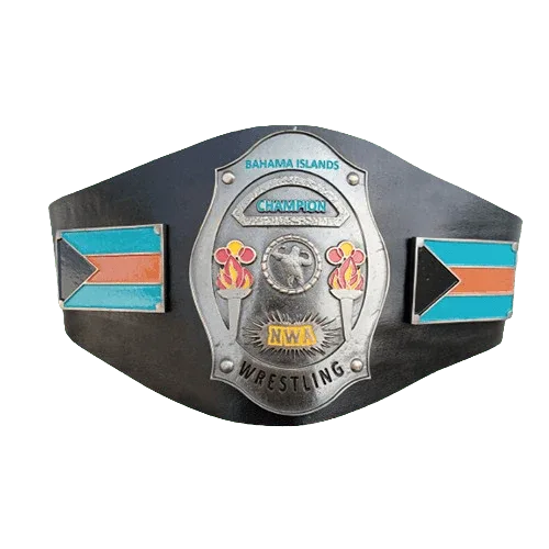 NWA Bahama Island Wrestling Heavyweight Champion Title Belt - WWF Belt