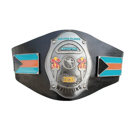 NWA Bahama Island Wrestling Heavyweight Champion Title Belt - WWF Belt
