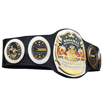 NWA Bahamas Bahamian Heavyweight Wrestling Championship Belt - WWF Belt