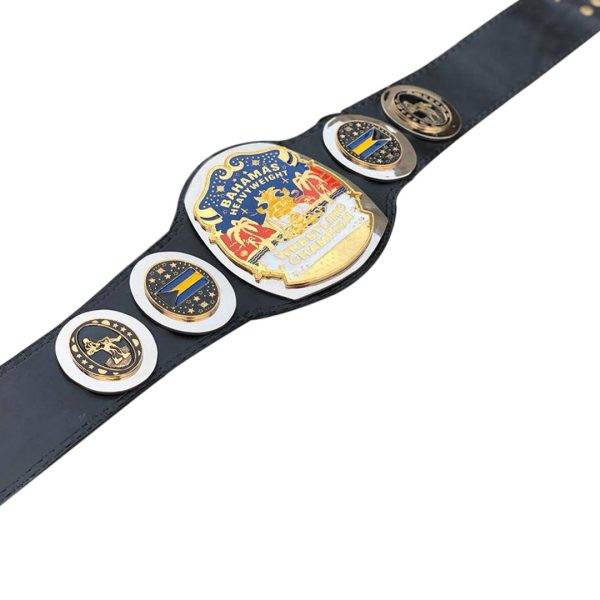 NWA Bahamas Bahamian Heavyweight Wrestling Championship Belt - WWF Belt