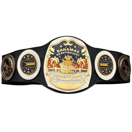 NWA Bahamas Bahamian Heavyweight Wrestling Championship Belt - WWF Belt
