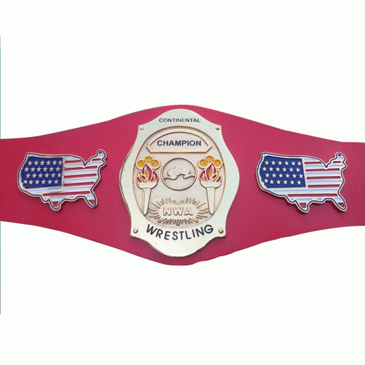 NWA Continental USA Heavyweight Wrestling Champion Belt - WWF Belt
