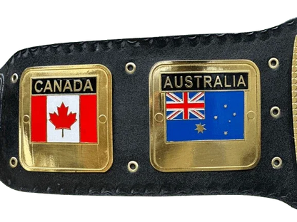 NWA Domed Globe World Wrestling Championship Replica Tittle Belt - WWF Belt