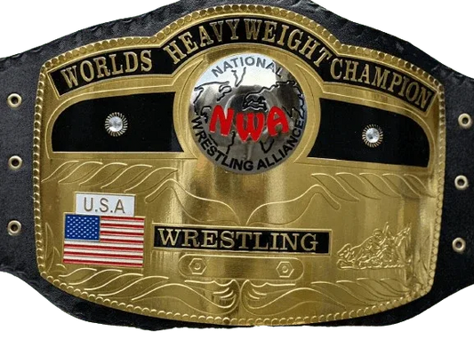 NWA Domed Globe World Wrestling Championship Replica Tittle Belt - WWF Belt