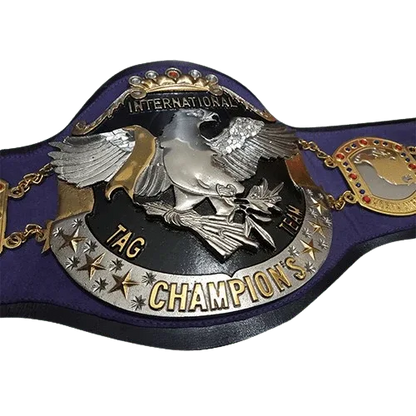 NWA International Tag Team Wrestling Championship Replica Belt - WWF Belt