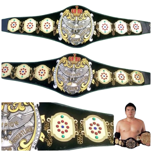 NWA International World Junior Jr Heavyweight Wrestling Champion Belt AJPW Japan