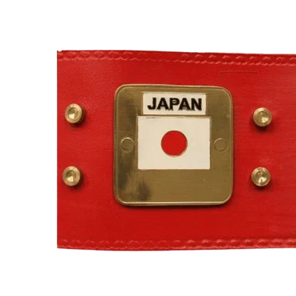 NWA New Red Championship Replica Title Belt - WWF Belt