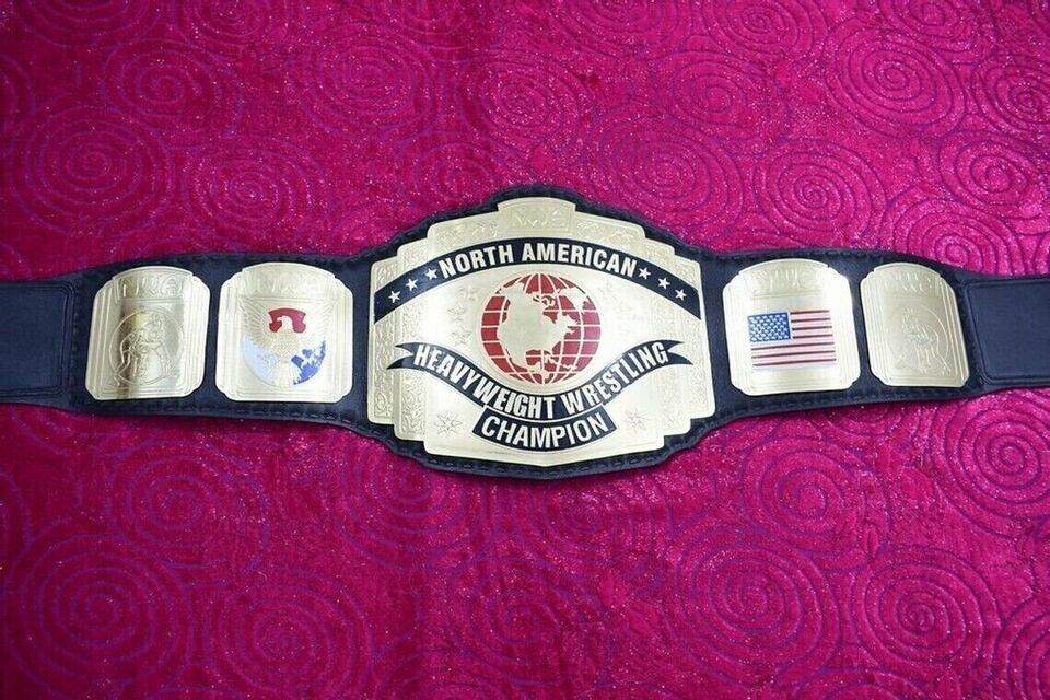 Nwa North American Heavyweight Wrestling Champion Title Belt - WWF Belt