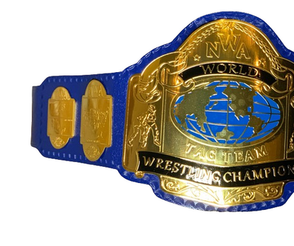 NWA Tag Team Heavyweight Wrestling Championship Replica Tittle Belt 2MM Brass