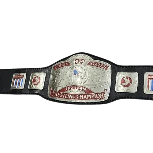 NWA United States Tag Team Wrestling Zinc Championship Belt - WWF Belt