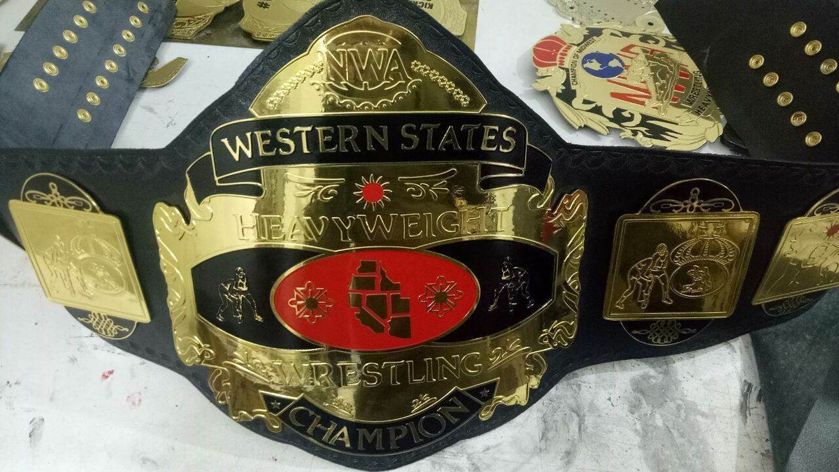NWA Western States Heavyweight Wrestling Championship belt - WWF Belt