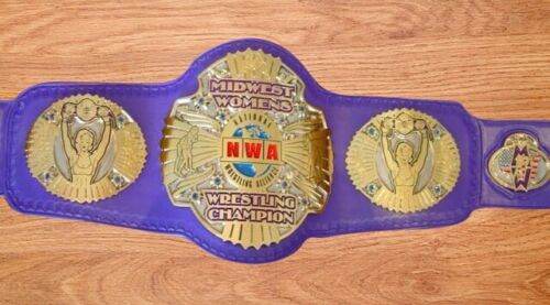 NWA World Midwest Women National Wrestling Alliance Champion Belt - WWF Belt