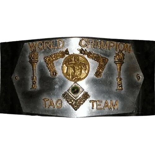 NWA World Tag Team Championship Belt Detroit version Blackjacks - WWF Belt