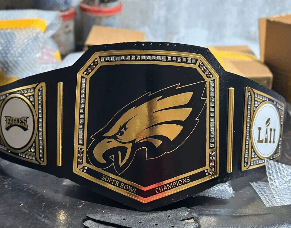 Philadelphia Eagles NFL Super Bowl Championship Belt - WWF Belt