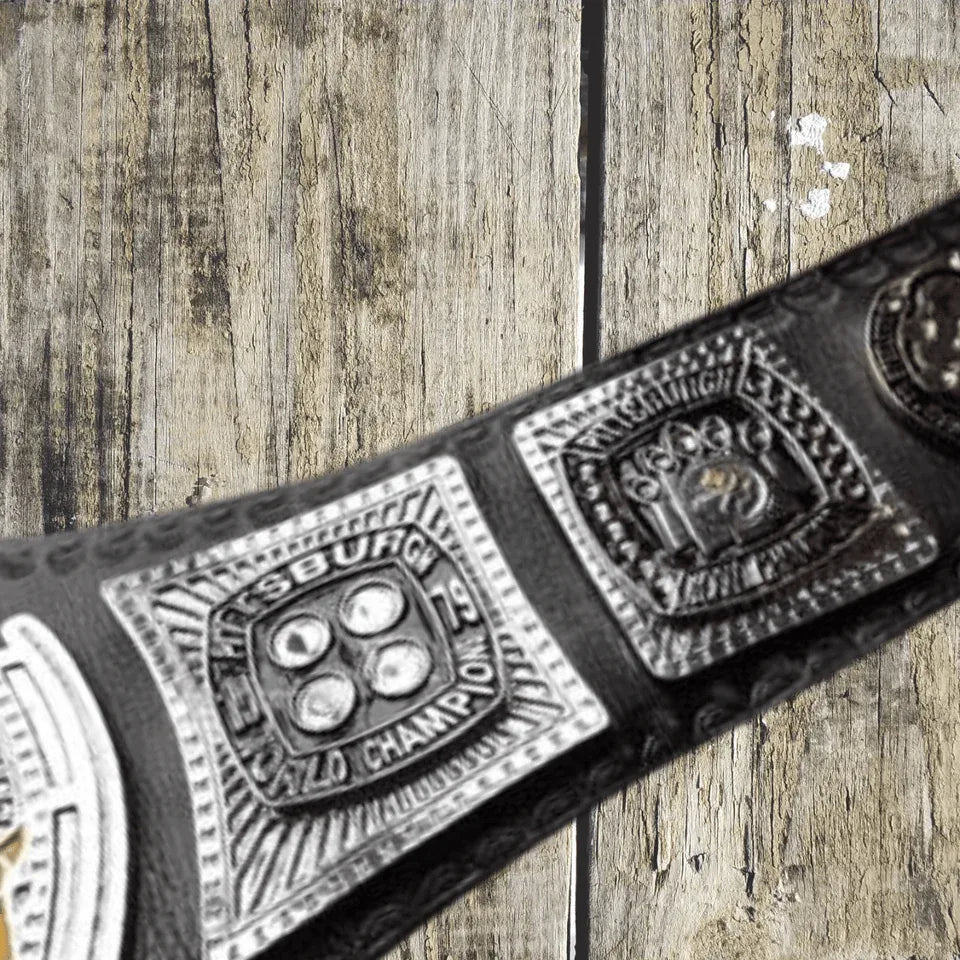 Pittsburgh Steelers Fan Wrestling Championship Title Belt - WWF Belt
