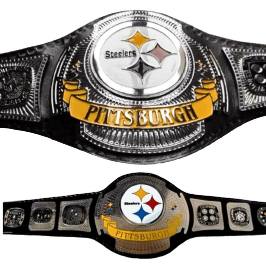Pittsburgh Steelers Fan Wrestling Championship Title Belt - WWF Belt