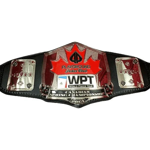 Playground Poker World Poker Tour Canadian Championship Belt - WWF Belt