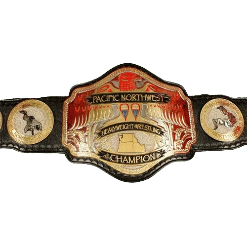 Portland Wrestling Uncut Pacific Northwest Title championship belt - WWF Belt