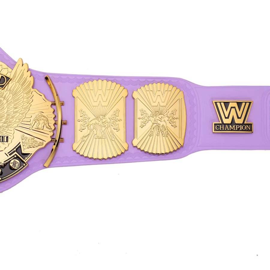 Purple WWE Winged Eagle Championship Replica Title Belt - WWF Belt