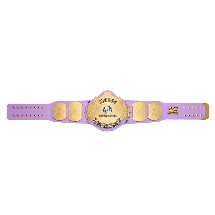 Purple WWE Winged Eagle Championship Replica Title Belt - WWF Belt