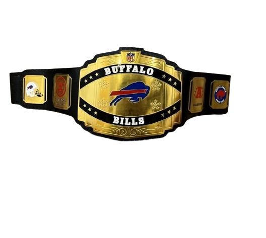 New Buffalo Bills NFL Championship Belt Adult Size 2mm Brass