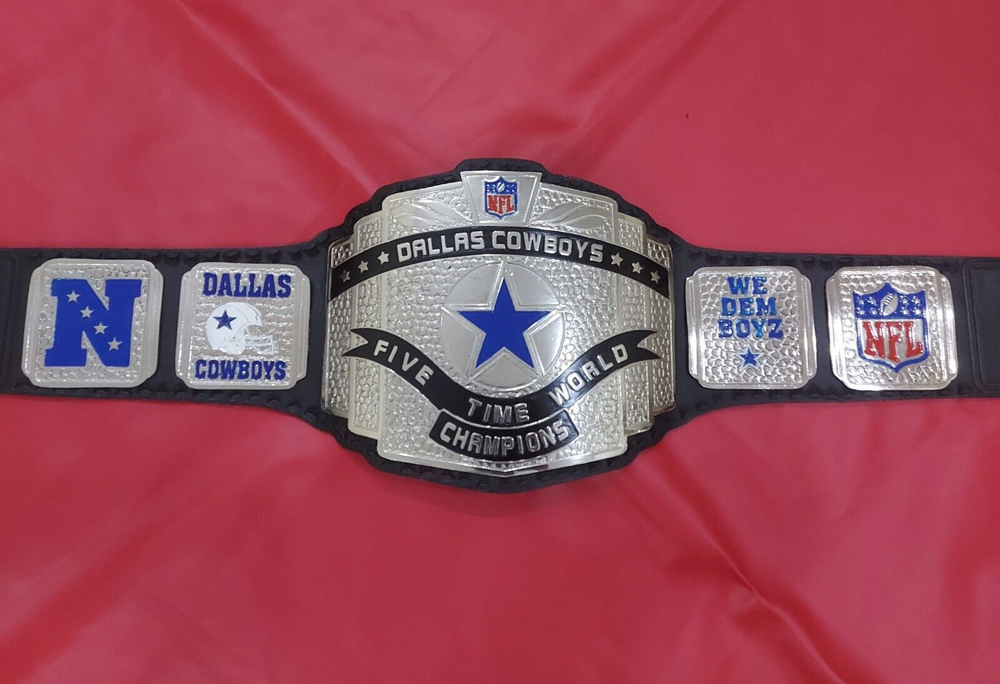 Super Bowl Dallas Cowboys NFL Championship Replica Belt Adult Size Brass