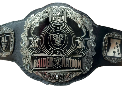 Las Vegas Raider Nation NFL Super Bowl Champions Championship Belt 2mm Brass