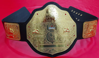 World Heavyweight Big Gold Championship Replica Belt 2mm Brass Adult Size