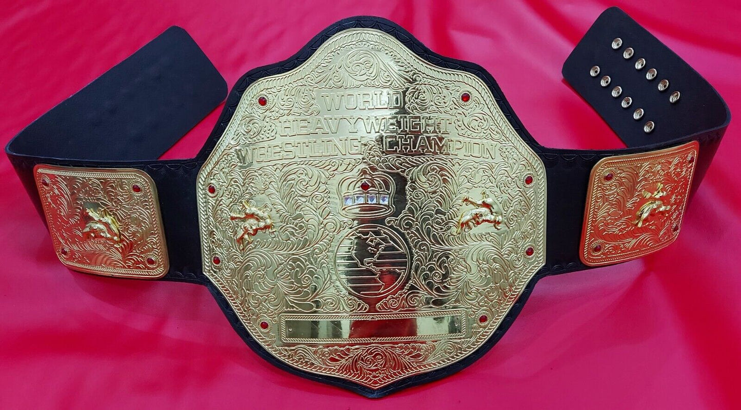WWE Big Gold World Heavyweight Championship Replica Tittle Belt Adult 2mm