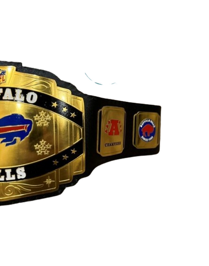 New Buffalo Bills NFL Championship Belt Adult Size 2mm Brass