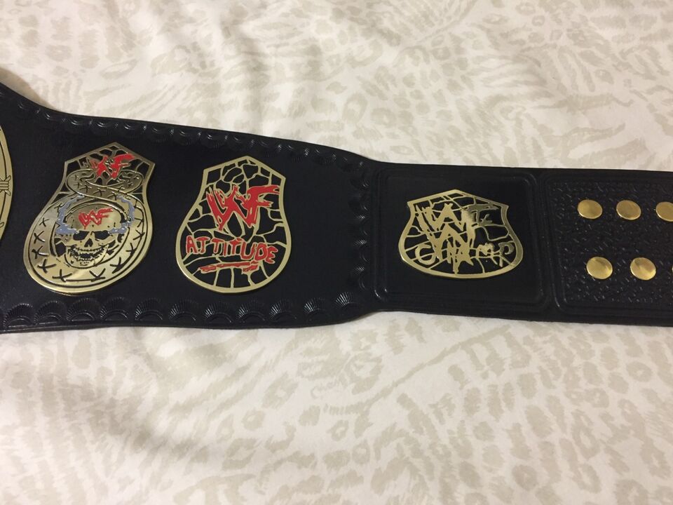 Rare Snake Skin WWF World Heavy Weight Championship Smoking Skull Belt