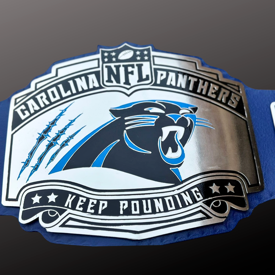 Carolina Panthers NFL Super Bowl Adult Championship Replica Belt Brass