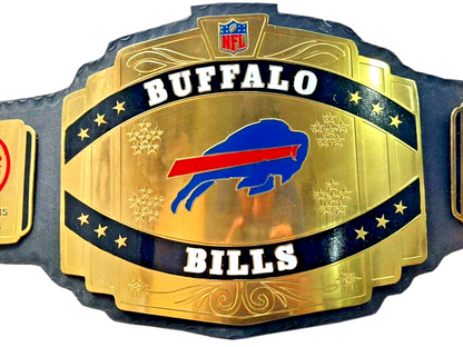 Buffalo Bills Super Bowls Championship Replica Title Belt Adult Size 2mm Brass