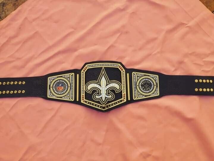 Nfl Custom New Orleans Saints Championship Wrestling Belt Brass Alloy