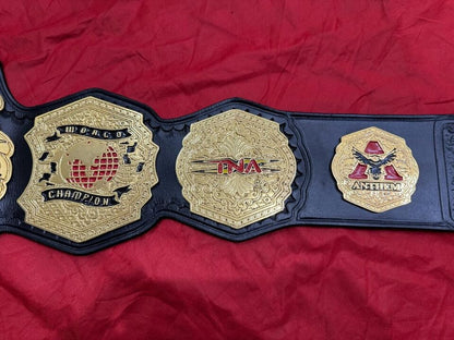 New TNA WORLD Championship Wrestling Belt Brass Alloy Real Leather