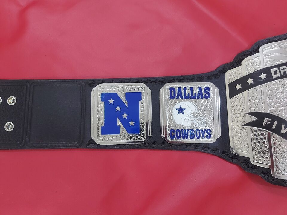 Super Bowl Dallas Cowboys NFL Championship Replica Belt Adult Size Brass