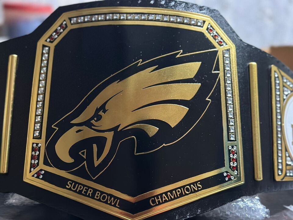 Philadelphia Eagles NFL Super Bowl Championship Belt Brass Adult Size