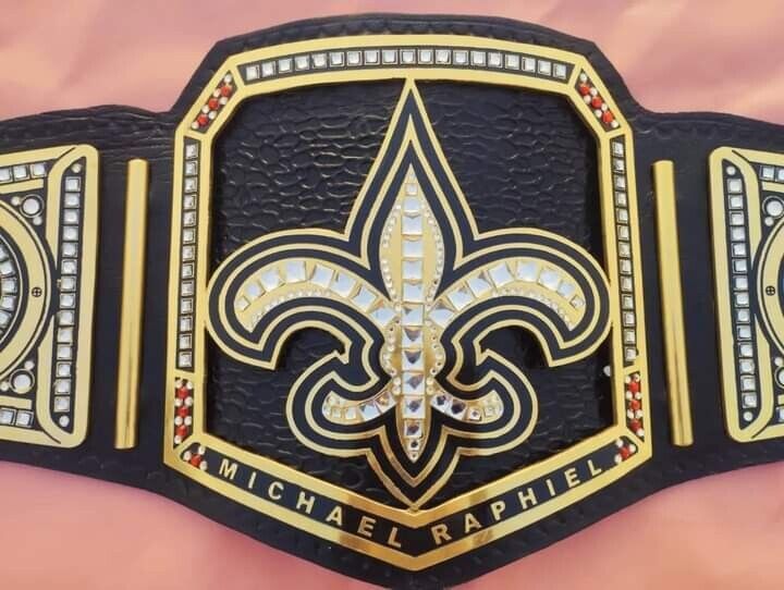 Nfl Custom New Orleans Saints Championship Wrestling Belt Brass Alloy