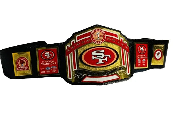 San Francisco SF 49ers NFL Championship Title Belt - WWF Belt