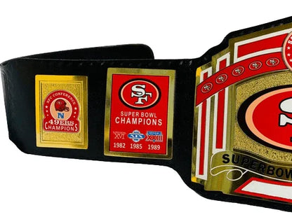 San Francisco SF 49ers NFL Championship Title Belt - WWF Belt