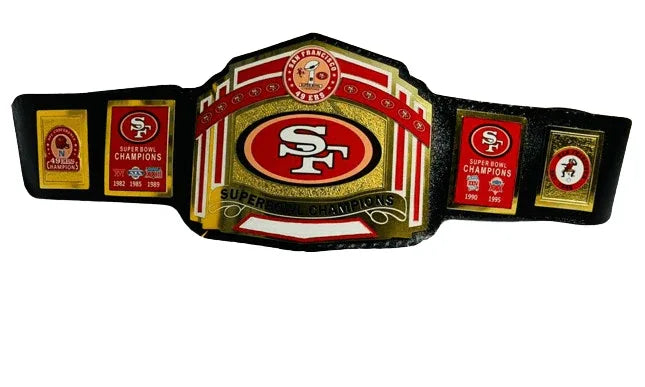 San Francisco SF 49ers NFL Championship Title Belt - WWF Belt